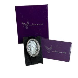 Jeanneret Women’s Fashion Crystal Bezel  Watch